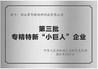 國(guó)家級(jí)專精特新“小巨人”認(rèn)定